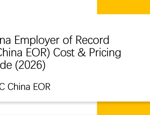 China Employer of Record (China EOR) Cost & Pricing Guide (2026)